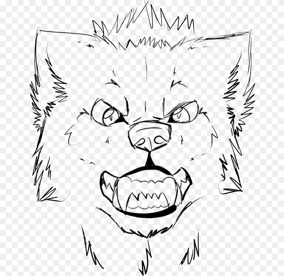 Easy To Draw Wolf Howling At The Moon Cool Grey Cool Easy Wolf Drawings, Gray Free Png