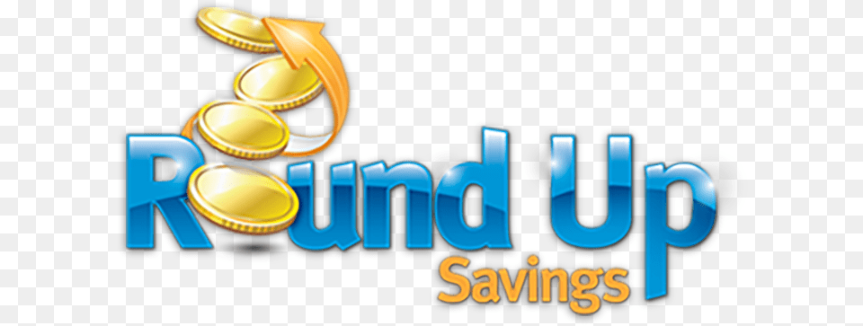 Easy To Save With Round Up Savings Bank, Gold, Lighting, Logo Png