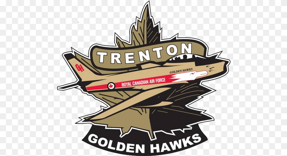 Easy Win For Trenton Trenton Golden Hawks Logo, Advertisement, Symbol, Badge, Building Png Image