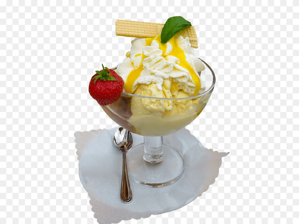 Eat Cream, Dessert, Food, Ice Cream Free Png Download