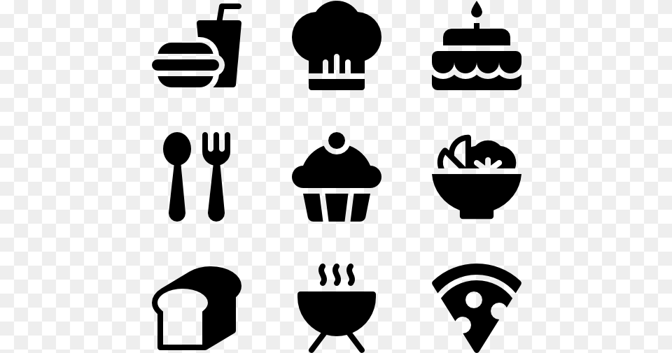 Eat Icon Security Alarm Icons, Gray Free Png