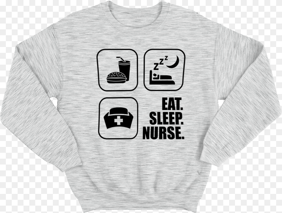 Eat Sleep, T-shirt, Clothing, Sweatshirt, Knitwear Png