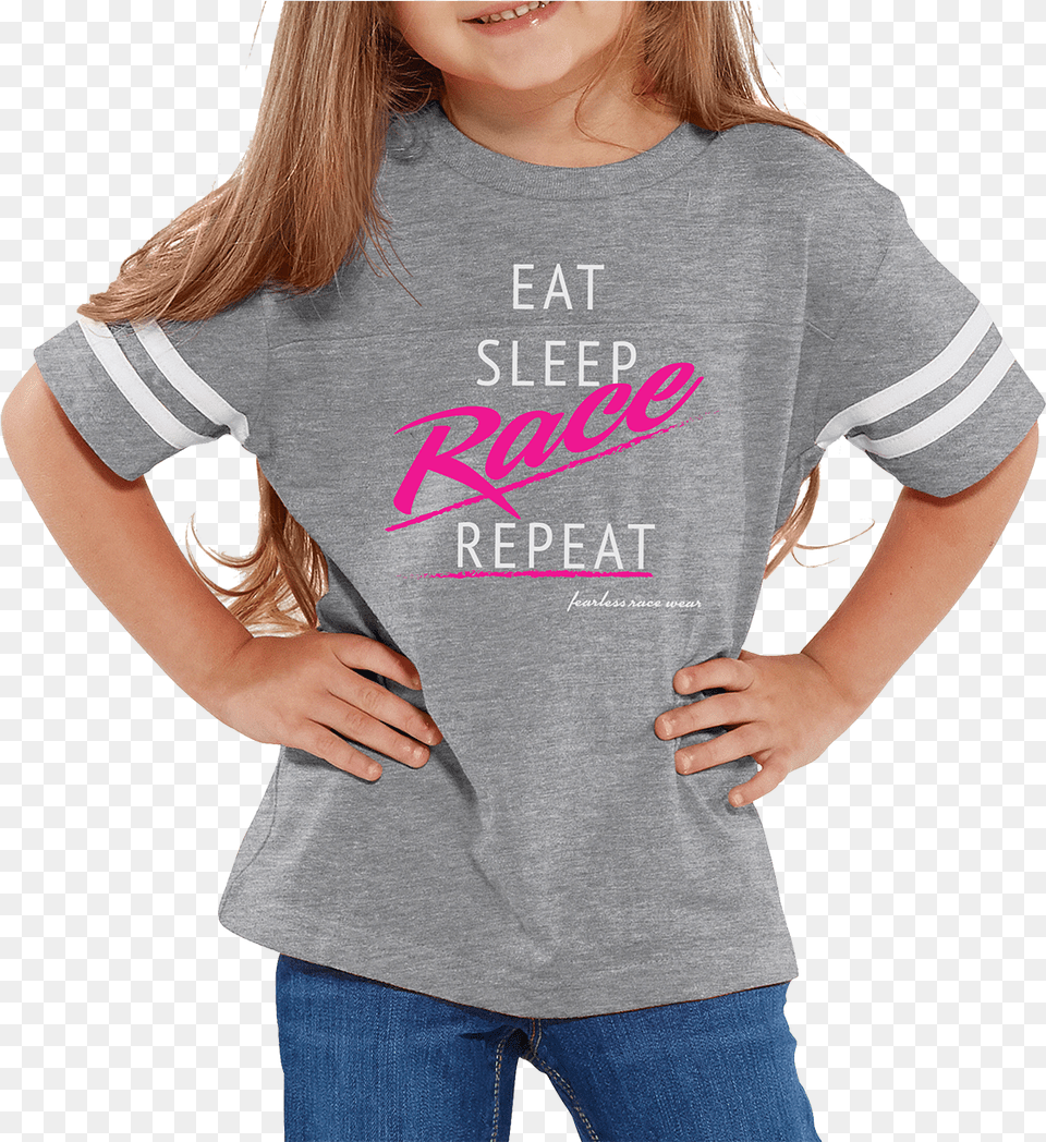 Eat Sleep Race Repeat Toddler Amp Youth, Clothing, Shirt, T-shirt, Female Free Png