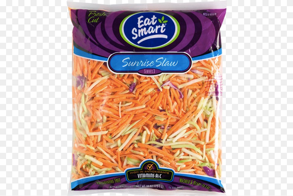 Eat Smart Broccoli Slaw 12 Oz Bag, Food, Produce, Noodle, Carrot Png Image