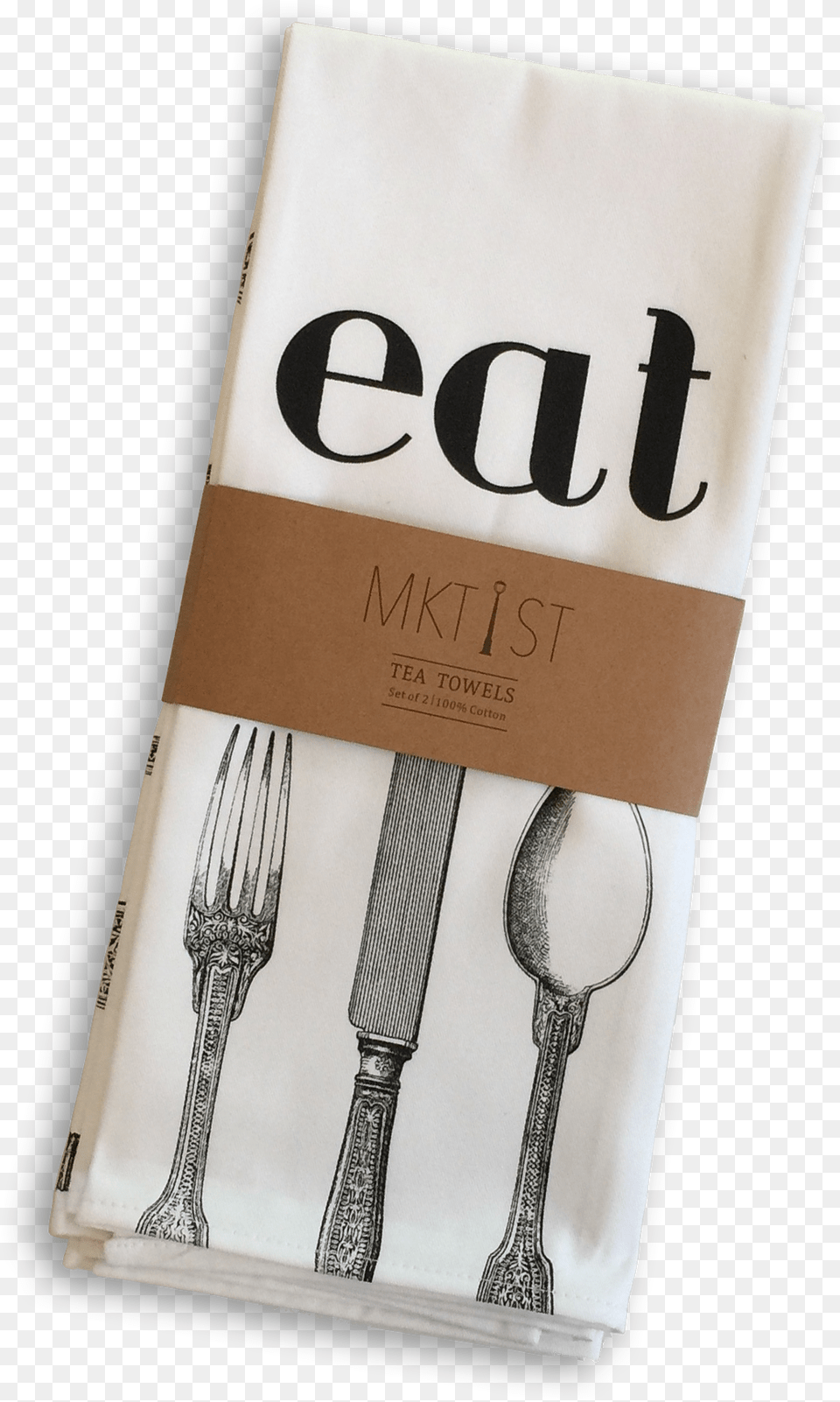 Eat Tea Towels Wood, Cutlery, Fork, Spoon, Napkin Free Transparent Png