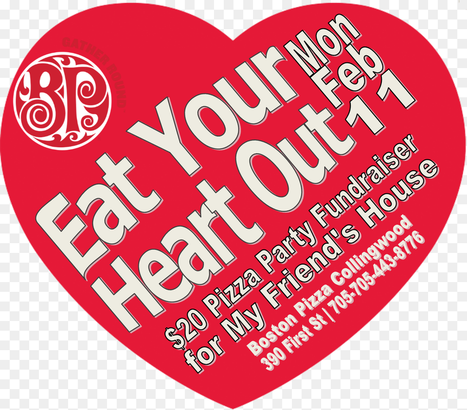 Eat Your Heart Out Boston Pizza, Advertisement, Poster, Food, Ketchup Free Png