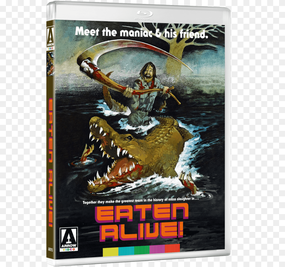 Eaten Alive Movie Poster, Person, Advertisement, Animal, Dinosaur Free Png
