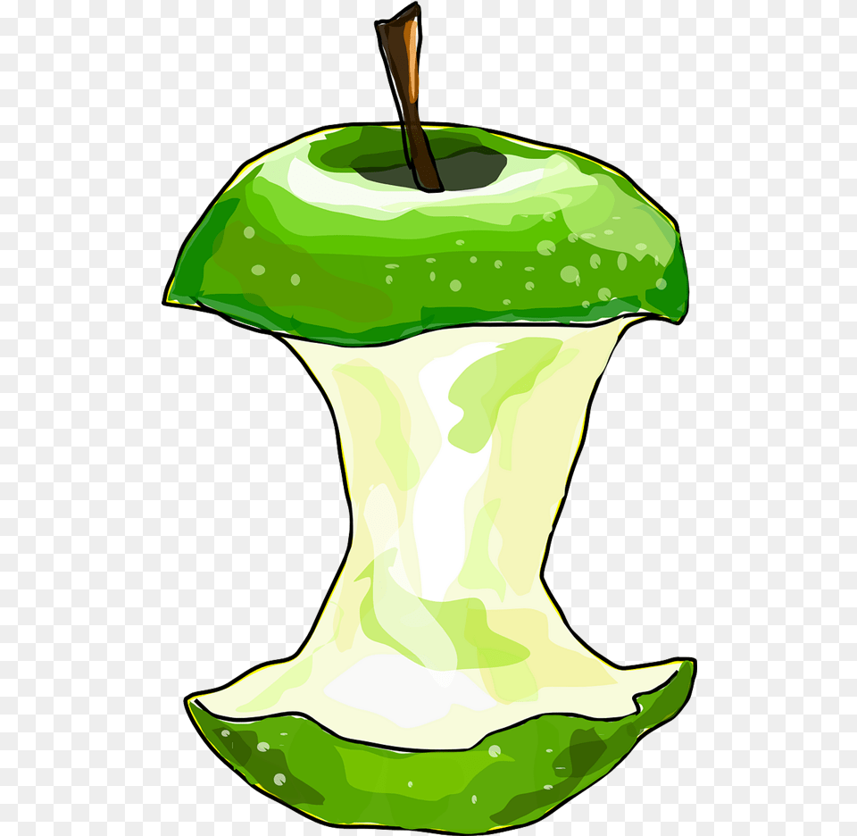 Eaten Apple Clipart Eaten Apple Clipart, Food, Fruit, Green, Plant Png Image
