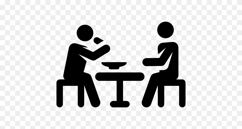 Eating, Stencil, Person, Conversation, Interview Free Png Download