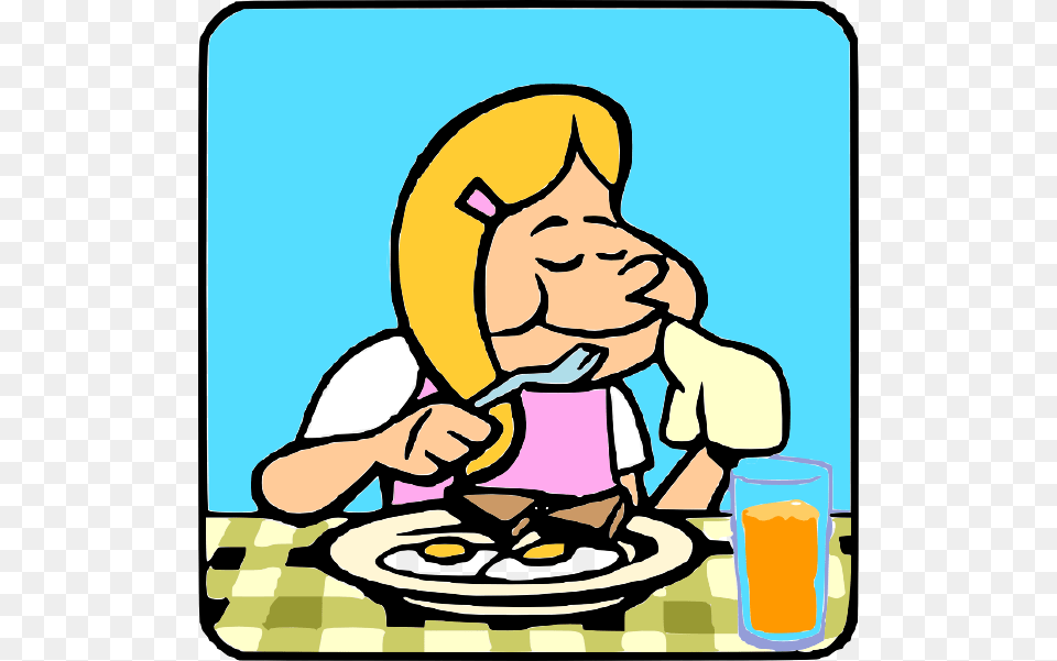 Eating Breakfast Clipart, Cutlery, Baby, Person, Food Free Png