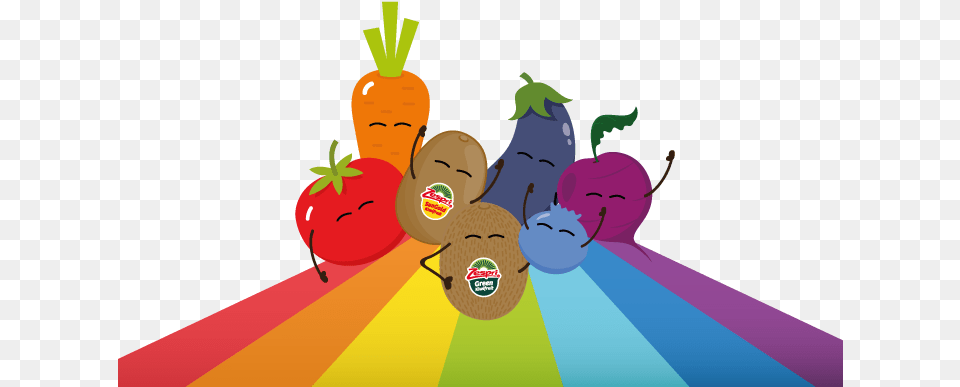 Eating The Rainbow Is Good For You Cartoon, Art, Graphics, Food, Produce Free Png Download