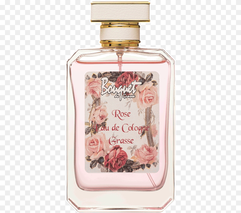 Eau De Cologne Vintage Perfume Labels, Bottle, Cosmetics, Flower, Plant Png Image