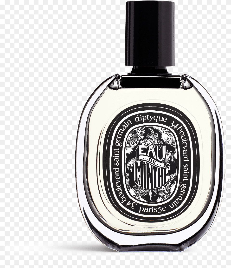 Eau De Minthe Front Minth Diptyque, Bottle, Aftershave, Cosmetics, Perfume Png