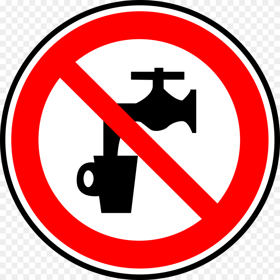 Eau Non Potable Clip Art Vector Dont Drink Water Sign, Symbol, Road Sign Free Transparent Png