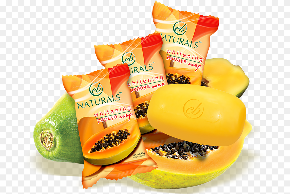 Eb Naturals Whitening Papaya Soap Inflatable, Food, Fruit, Plant, Produce Free Png