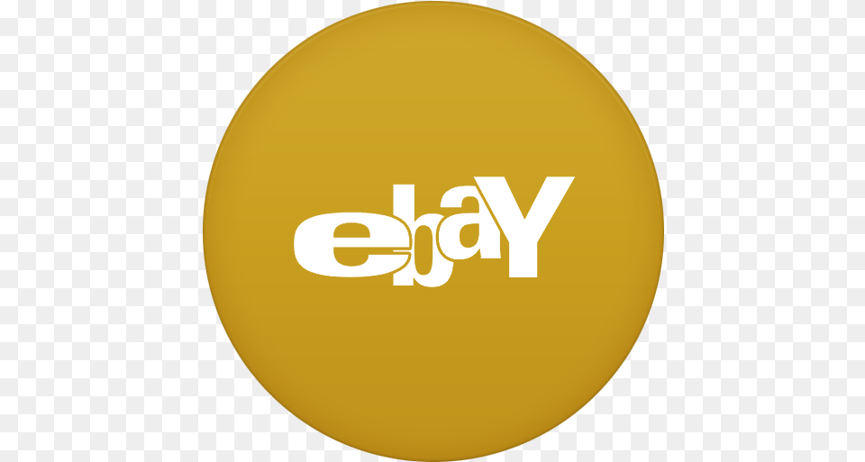 Ebay Icon Black Ebay Icon, Logo, Gold, Disk, Sphere Free Transparent Png
