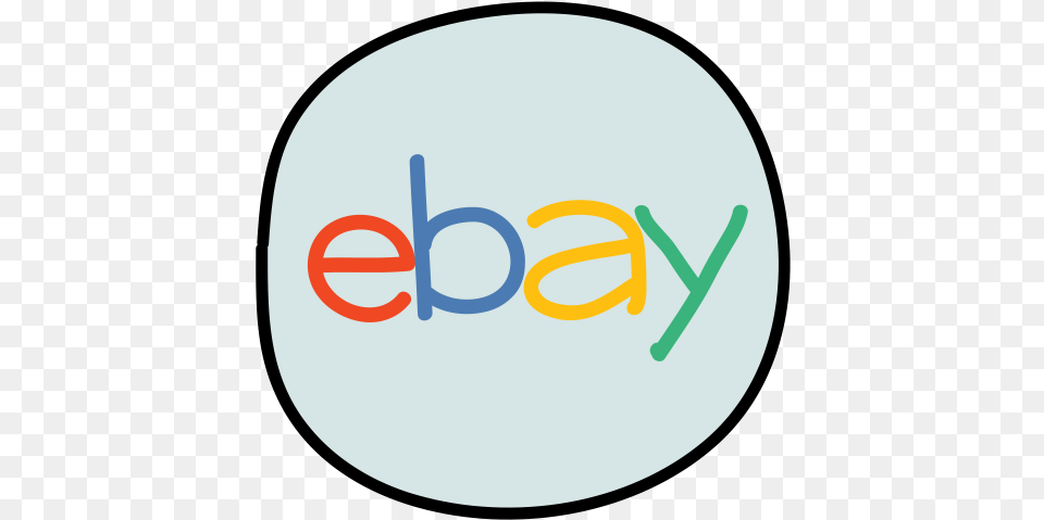 Ebay Logo Icon Of Doodle Style Ebay Icon, Disk Free Png Download