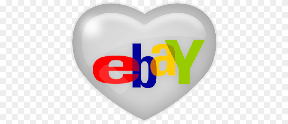 Ebay Media Social Icon Ebay Silver Icon, Logo, Heart, Balloon, Plate Free Png
