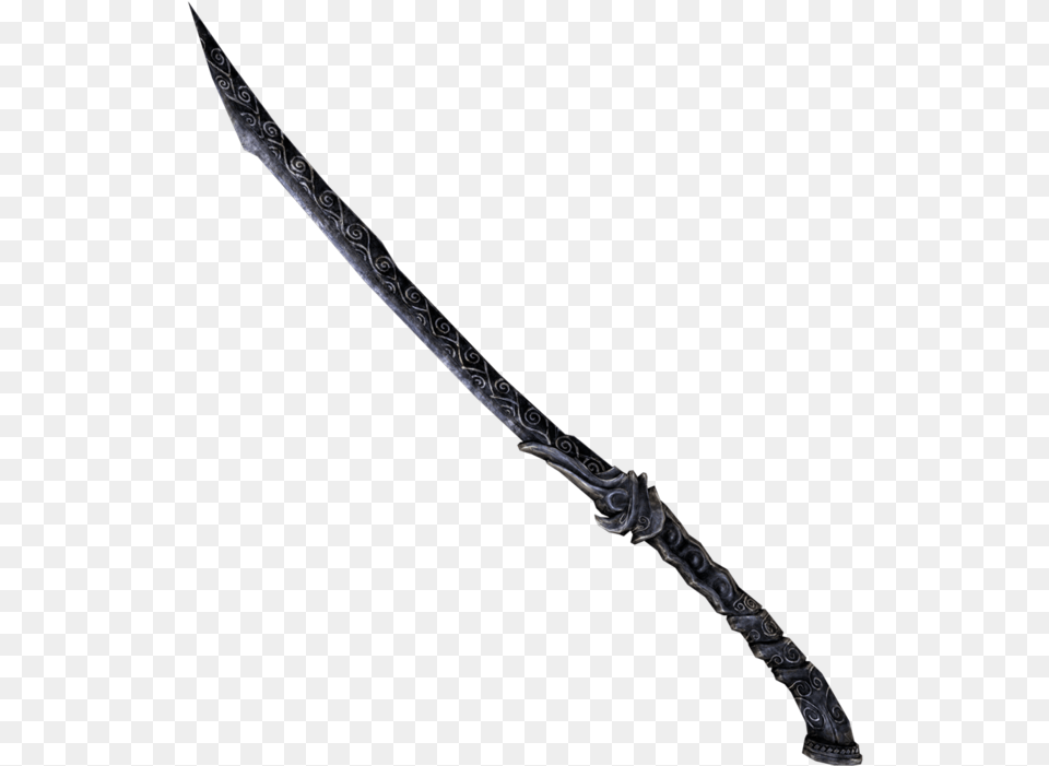 Ebony Greatsword Ebony Greatsword Skyrim, Sword, Weapon, Blade, Dagger Free Png Download