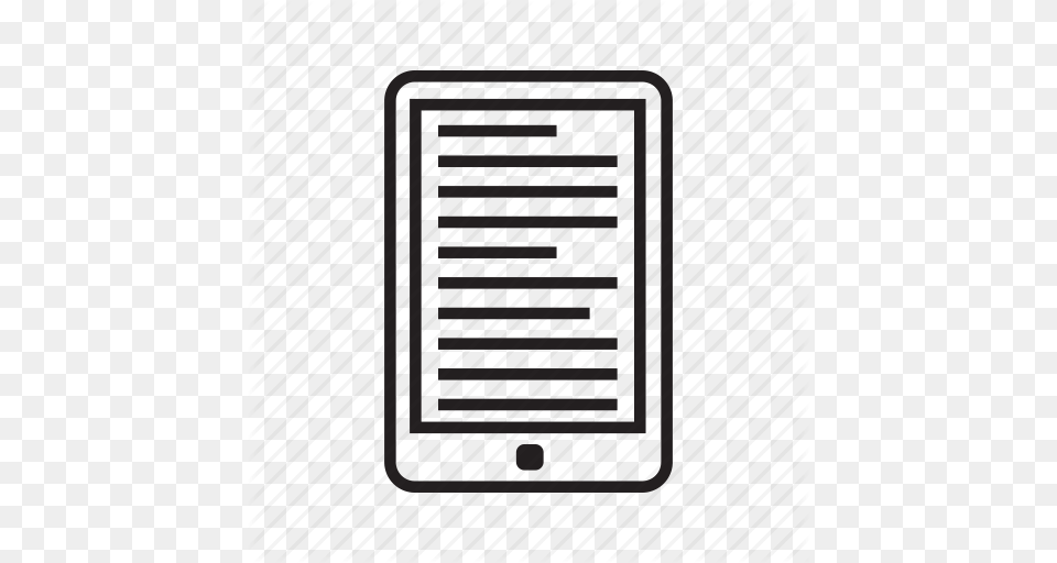 Ebook Ereader Ipad Kindle Reader Tablet Icon, Gate, Grille, Drain, Home Decor Png