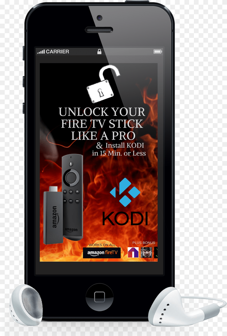 Ebook How To Install Kodi On Firestick Amp Extra Bonuses Iphone Audiobook, Electronics, Mobile Phone, Phone, Speaker Free Png