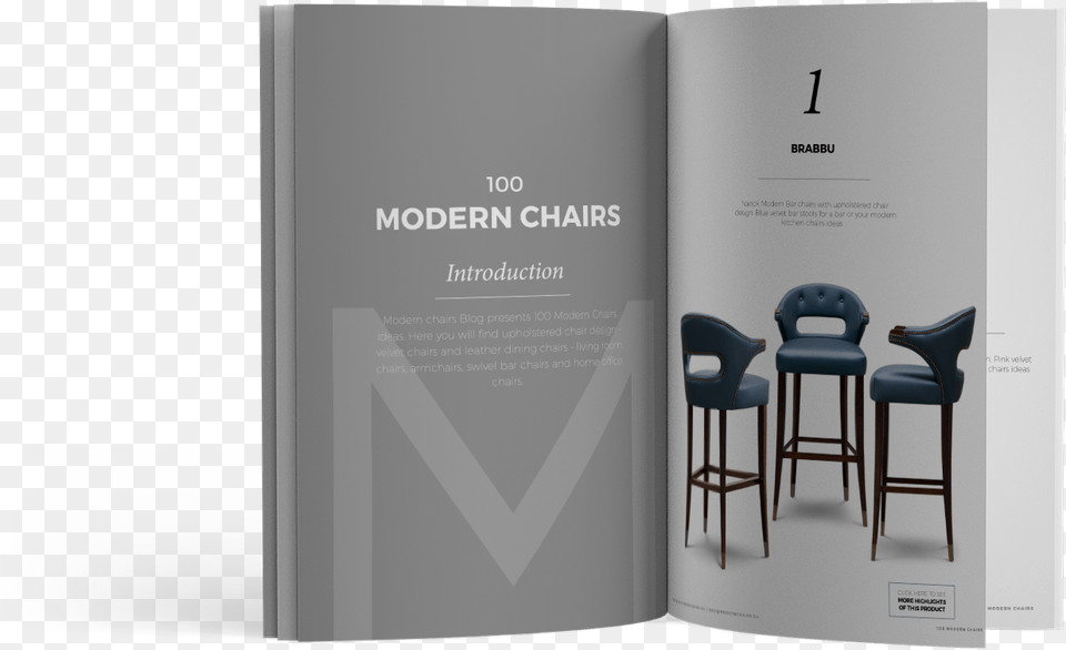 Ebook Modern Chairs Graphic Design, Advertisement, Book, Chair, Furniture Png