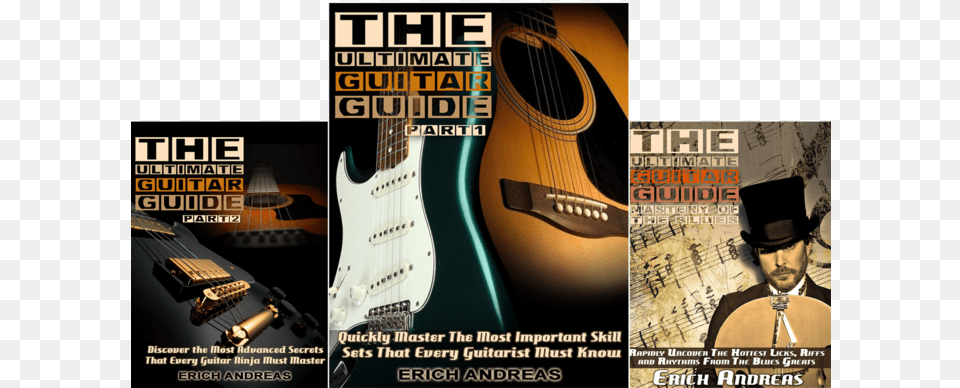 Ebooks Black Guitar Golden String Creative Music 32x24 Print, Advertisement, Musical Instrument, Adult, Male Free Transparent Png