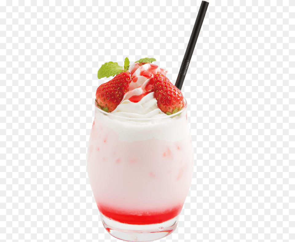 Ec White Mage Strawberry Milk Strawberry Milk, Cream, Dessert, Food, Ice Cream Free Transparent Png