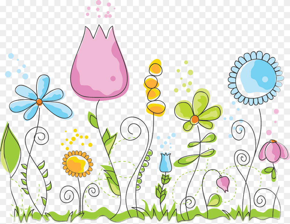Echa Un Vistazo Al Sticker Que Genovevaputriuli1 Spring Flowers Postcards Package Of, Art, Floral Design, Graphics, Pattern Free Png Download