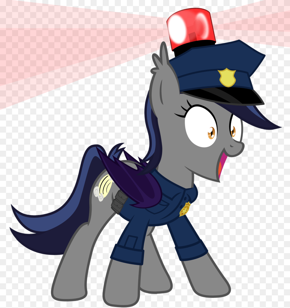 Echo As The Police Mlp Bat Pony Echo, Book, Comics, Publication, Person Png