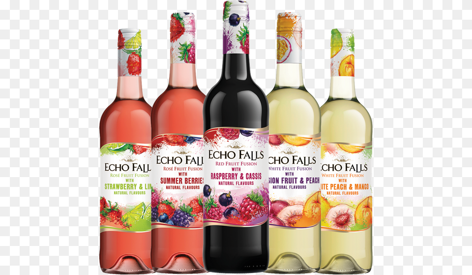 Echo Falls Fruit Fusion, Alcohol, Beverage, Bottle, Liquor Free Transparent Png