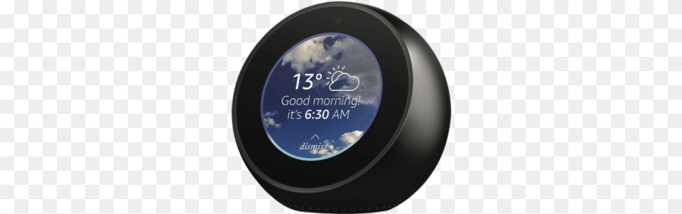 Echo Speaksecho Speaks Device Amazon Echo Spot Black, Disk, Face, Head, Person Png