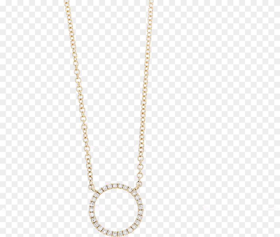 Eclipse 14ct Yellow Gold Diamond Set Circular Necklace Pendant, Accessories, Gemstone, Jewelry Free Png