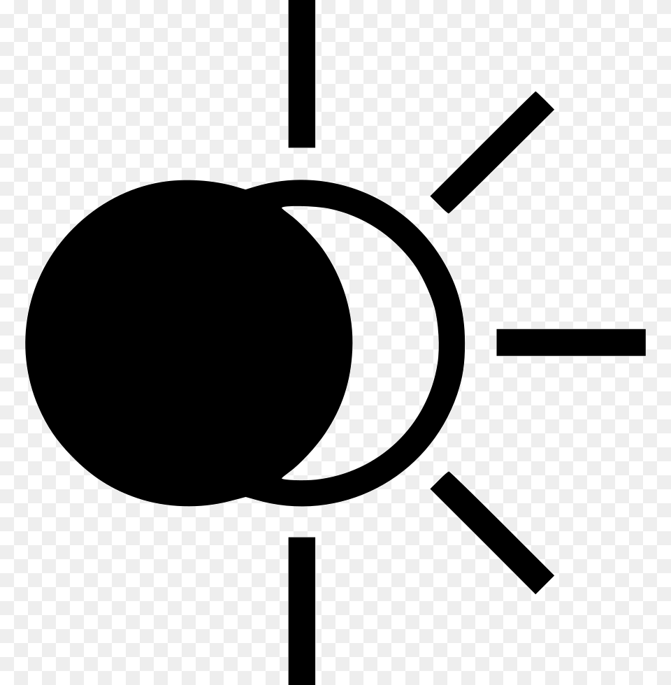 Eclipse Icon, Stencil, Animal, Fish, Sea Life Free Png Download