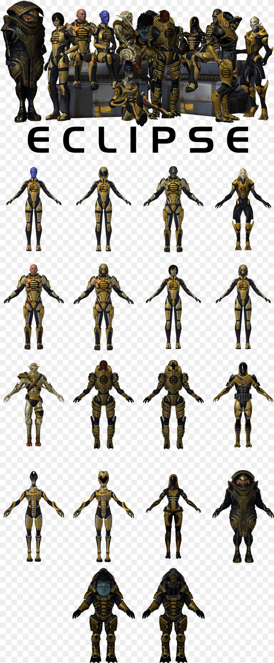 Eclipse Mercenary Troops For Xps By Just Jasper Mass Mass Effect Custom Mercenaries, Person, Adult, Woman, Man Png Image