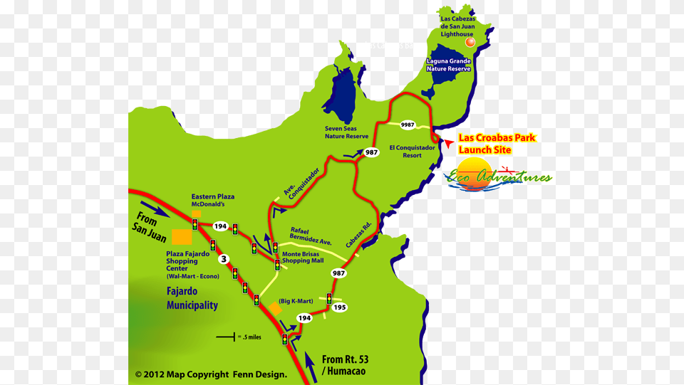 Eco Adventures Map In Puerto Rico Puerto Rico Highway, Rainforest, Plot, Plant, Tree Png