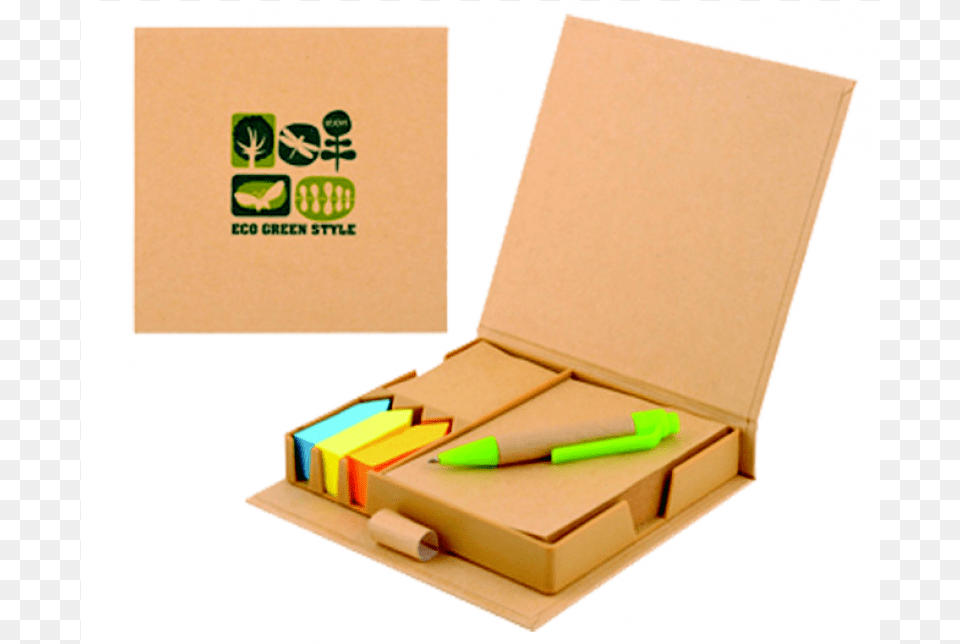 Eco Friendly Sticky Note Set Plywood, Box, Cardboard, Carton Png