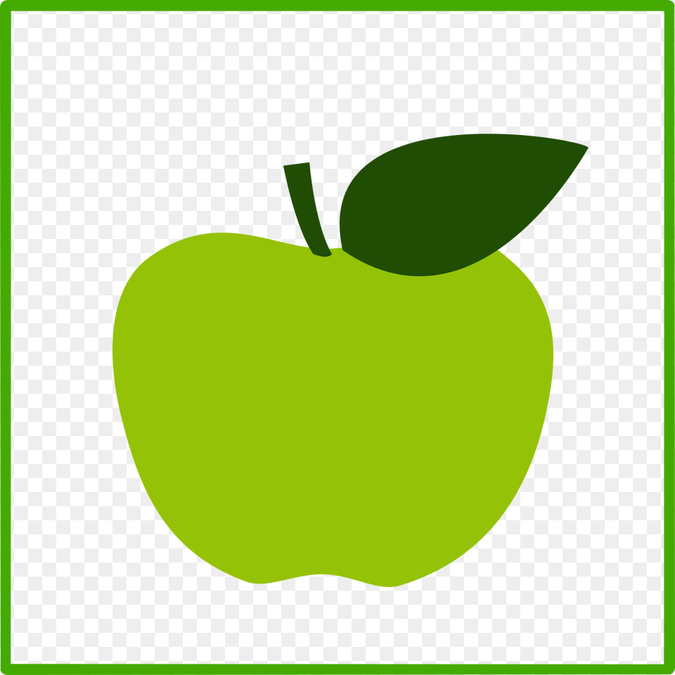 Eco Green Apple Icon Clipart By Dominiquechappard Green Apple Icon, Plant, Produce, Fruit, Food Png