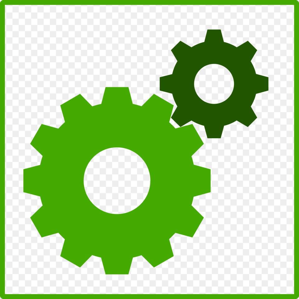 Eco Green Machine Icon Icons, Gear Free Transparent Png