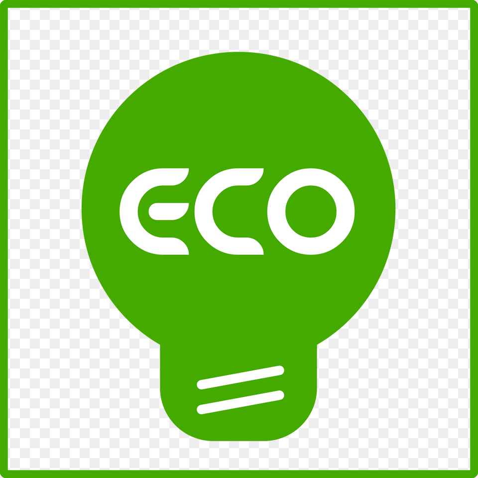 Eco Light Bulb Green Icon Icons, Lightbulb Png Image