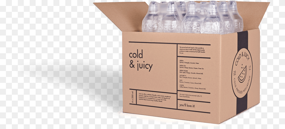 Eco Shipping Box Box, Bottle, Cardboard, Carton Free Png Download