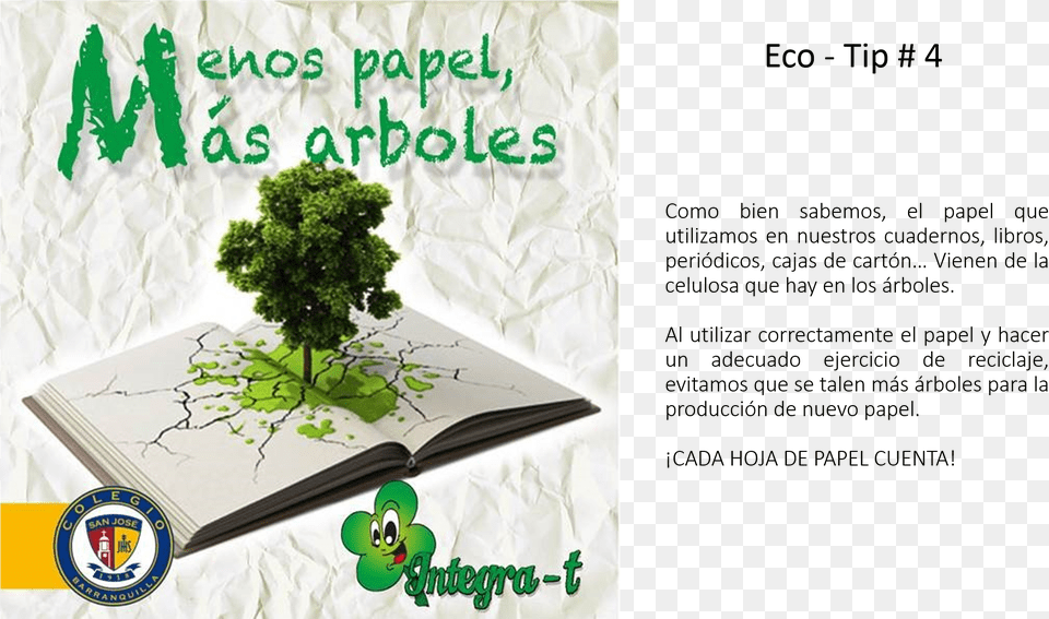 Eco Tip Natural Environment, Book, Plant, Publication, Tree Free Png Download