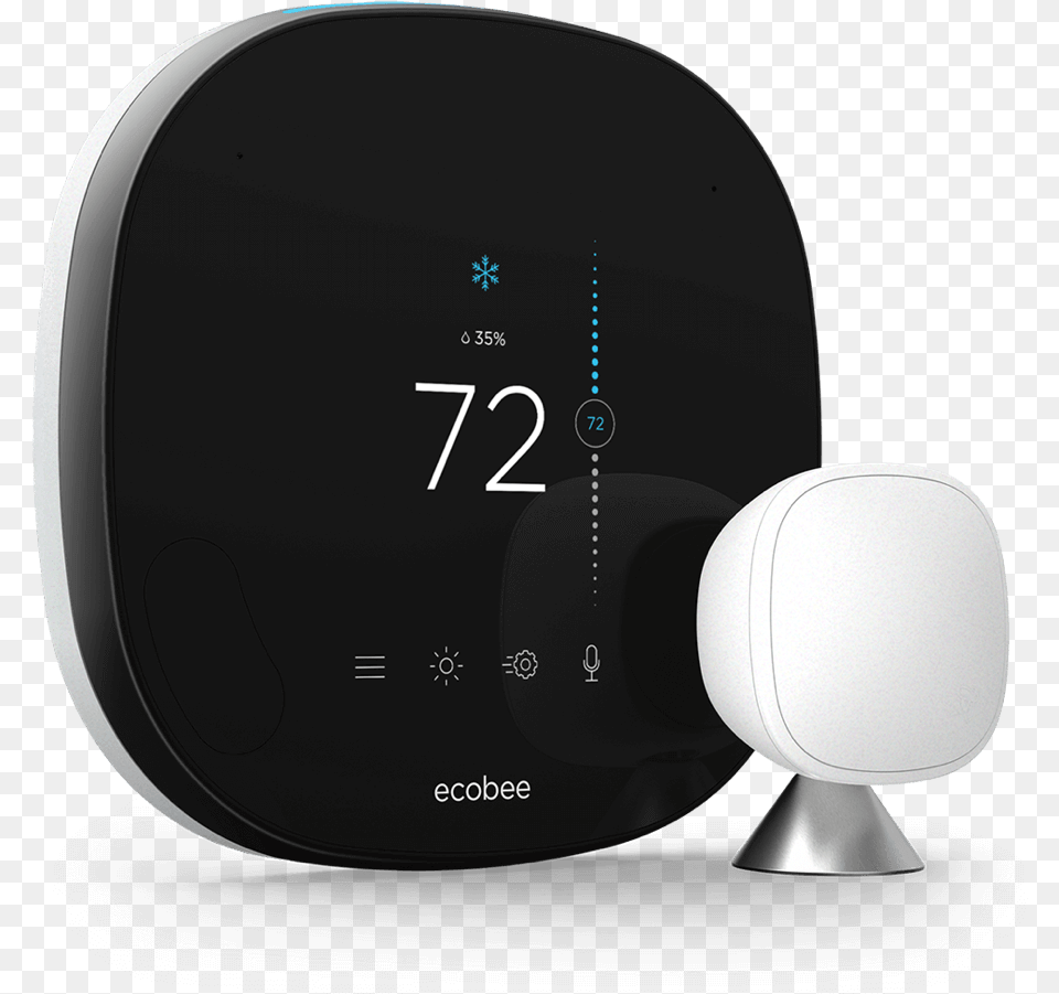 Ecobee Smart Thermostat With Voice Control, Cushion, Home Decor, Computer Hardware, Electronics Free Transparent Png