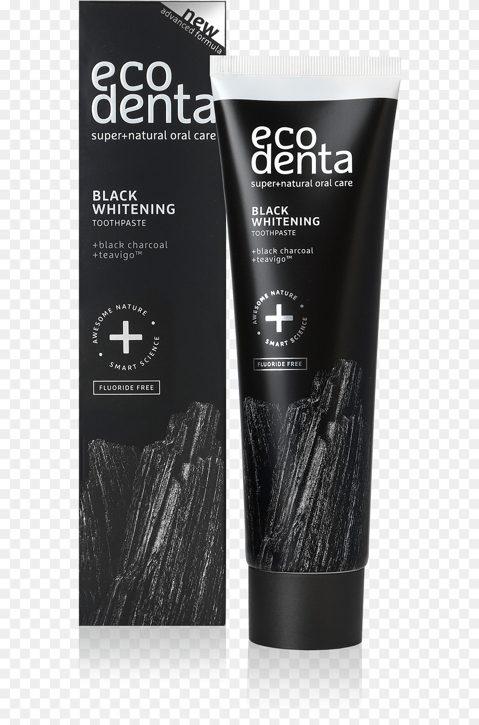 Ecodenta Black Whitening Toothpaste, Bottle, Aftershave Png Image