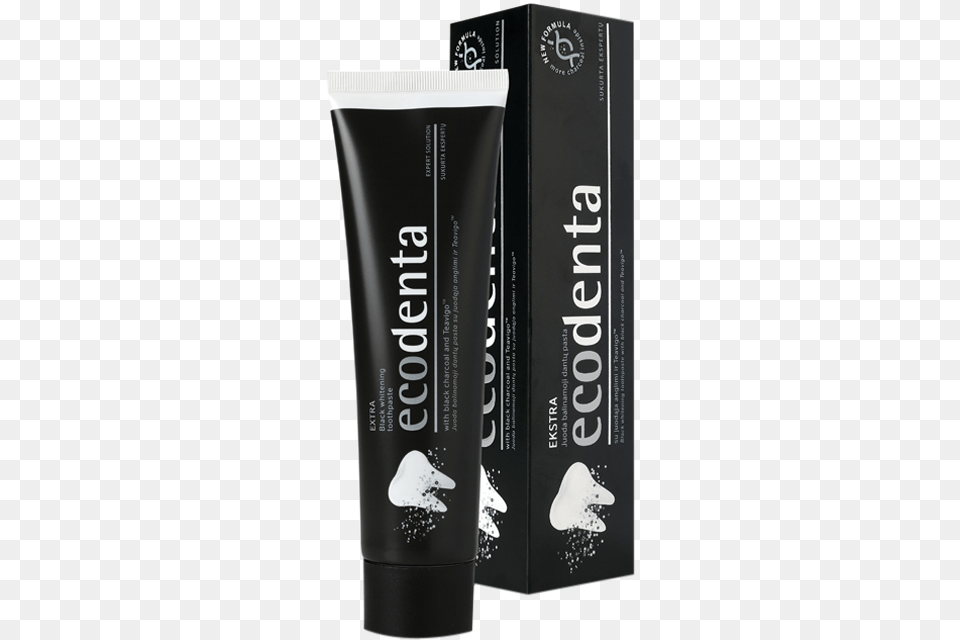 Ecodenta Extra Black Whitening Toothpaste With Black Holland And Barrett Toothpaste, Bottle, Aftershave, Can, Tin Free Png