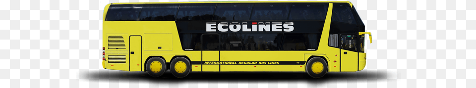 Ecolines Buses Airport Bus, Transportation, Vehicle, Tour Bus, Double Decker Bus Free Png Download