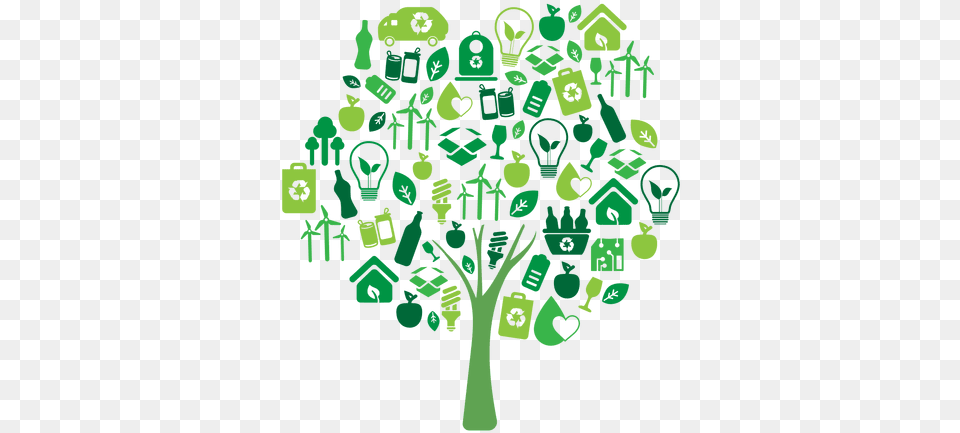 Ecologa De Rboles Verdes Icons Recycling Tree, Green, Art, Doodle, Drawing Free Transparent Png