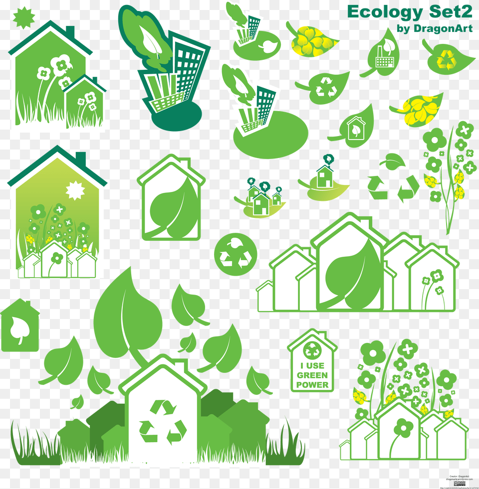 Ecologia Icone Infografica, Green, Emblem, Symbol Free Png
