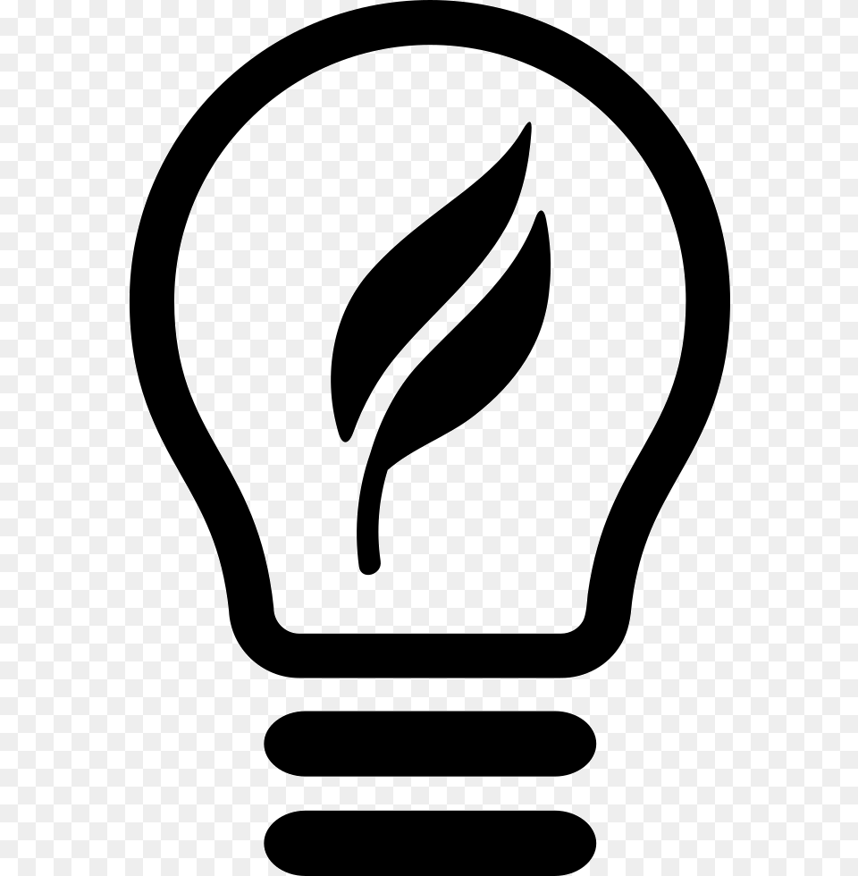 Ecological Lightbulb Symbol Ecology Light Bulb Icon, Clothing, Hardhat, Helmet Free Png Download