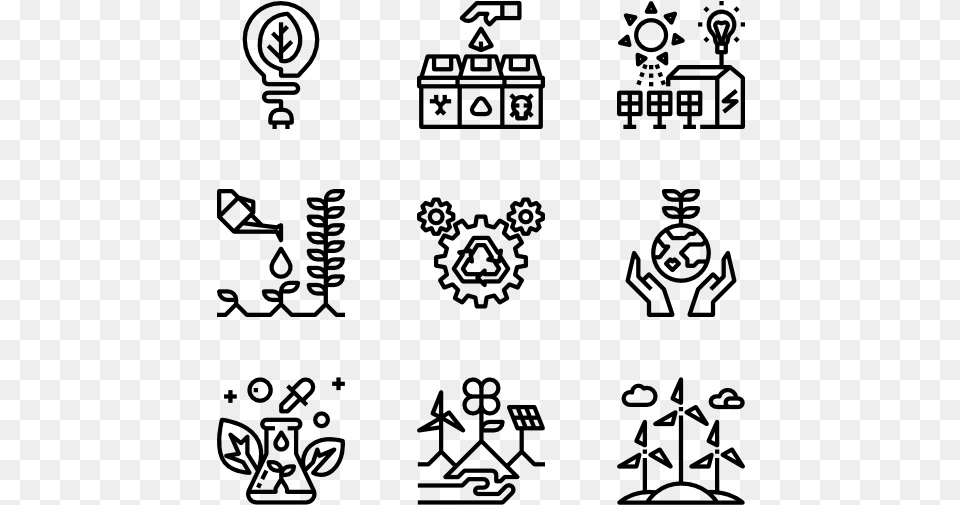 Ecology Family Line Icon, Gray Free Png Download